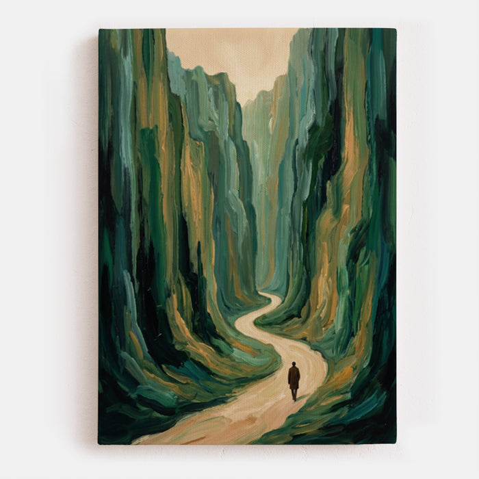 A Path Through Quiet Canvas