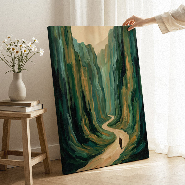 A Path Through Quiet Canvas