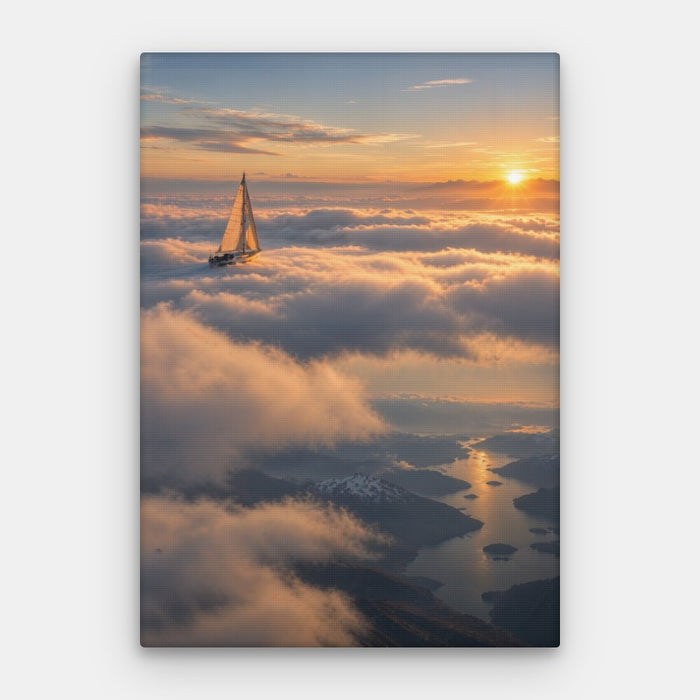 Above The Clouds Canvas — Canvas Vertical #01
