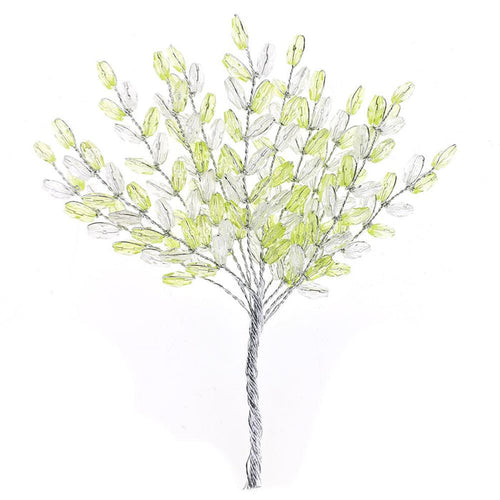 Acrylic Wheat Spray, 5-Inch, 12-Count, Apple Green