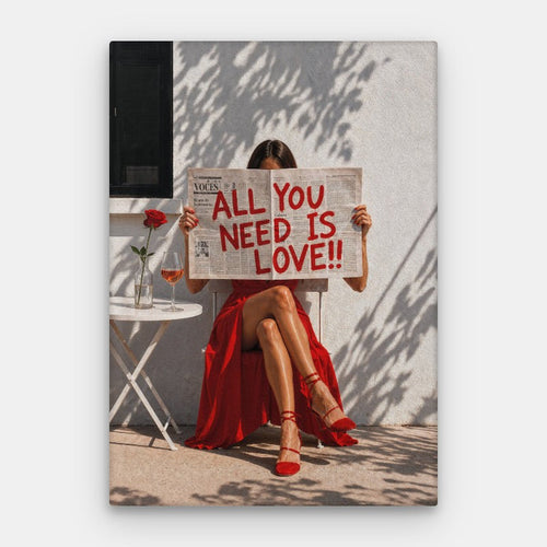All You Need Is Love Canvas — Canvas Vertical #01
