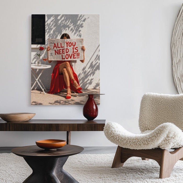 All You Need Is Love Canvas — Canvas Vertical #02