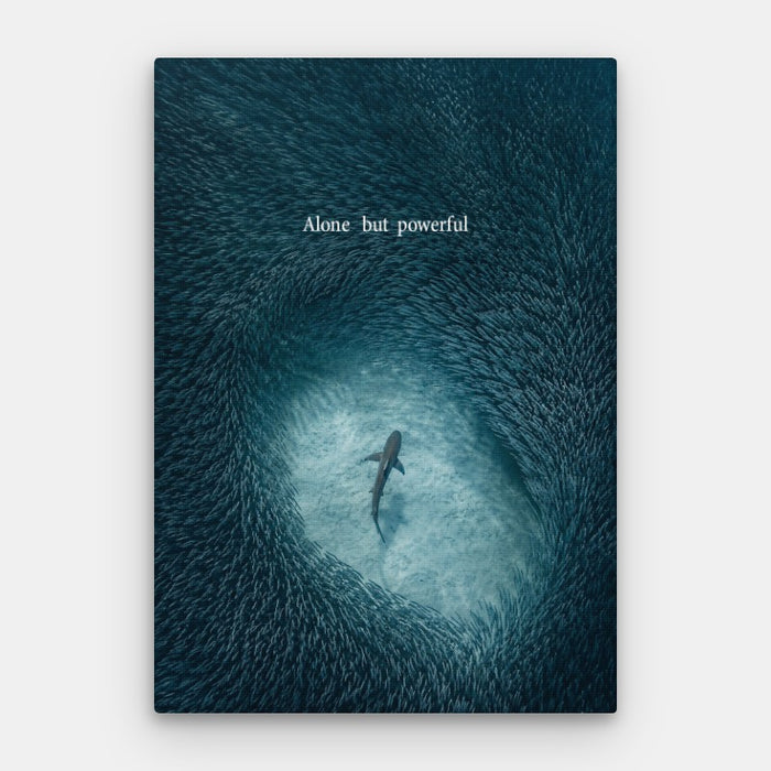Alone But Powerful Canvas — Canvas Vertical #01