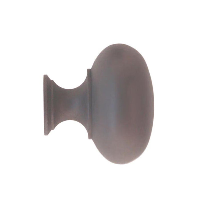 Side view of Brass Cabinet Knob with Antique Finish - Paxton Hardware