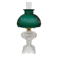 Antique Glass Lamp, Green Student Shade - Paxton hardware ltd