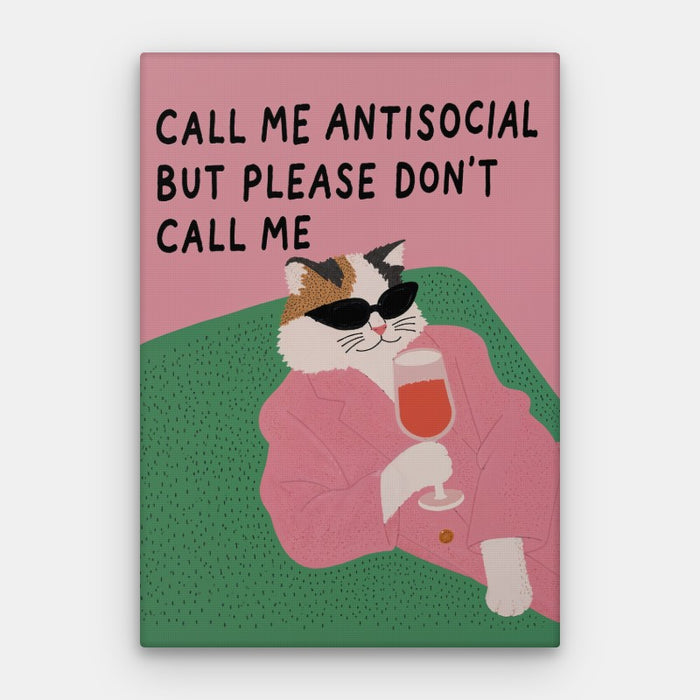 Antisocial Canvas — Canvas Vertical #01