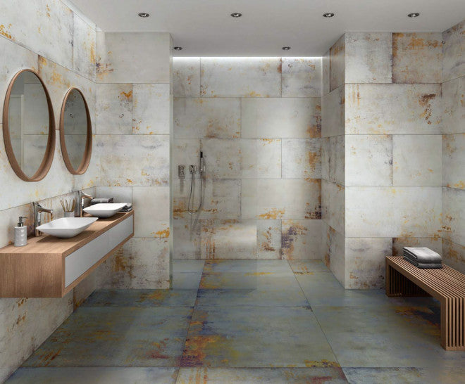 APAVISA LAMIERE wall coverings - 20 x 40 - (15.99 sqft - 3 pcs per  Box - 27  Boxes per Pallet)