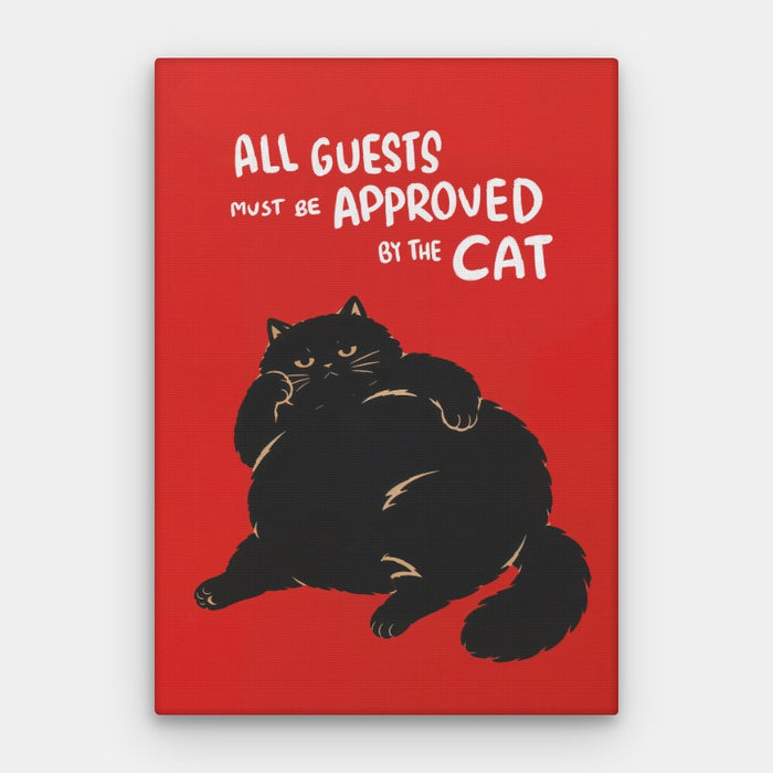 Approved By Cat Canvas — Canvas Vertical #01