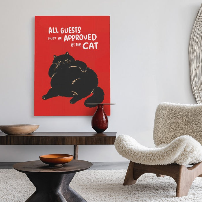 Approved By Cat Canvas — Canvas Vertical #02