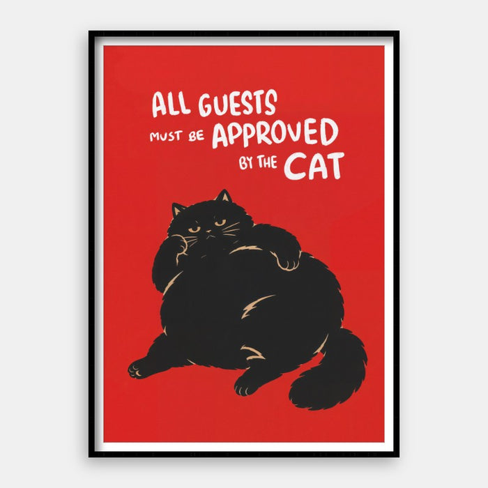 Approved By Cat — Art Print Vertical #01