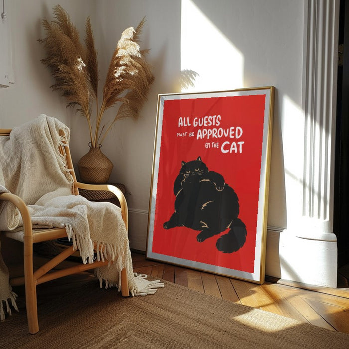 Approved By Cat — Art Print Vertical #02