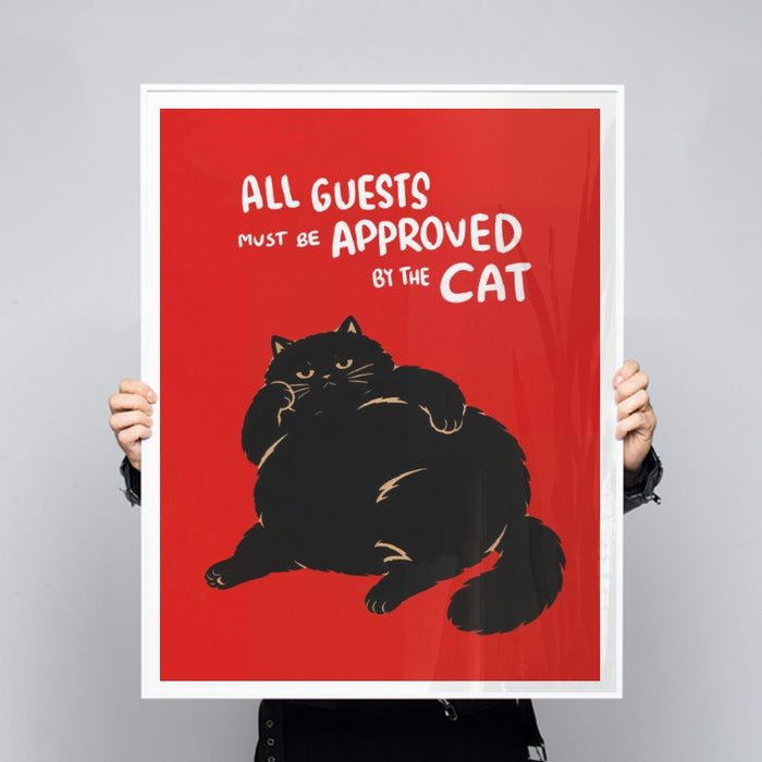 Approved By Cat — Art Print Vertical #03