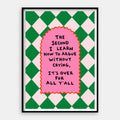 Argue Without Crying — Art Print Vertical #01