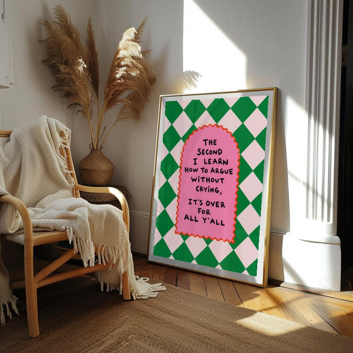 Argue Without Crying — Art Print Vertical #02