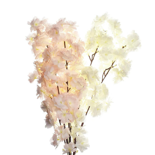 Artificial Cherry Blossoms Spray, 42-Inch