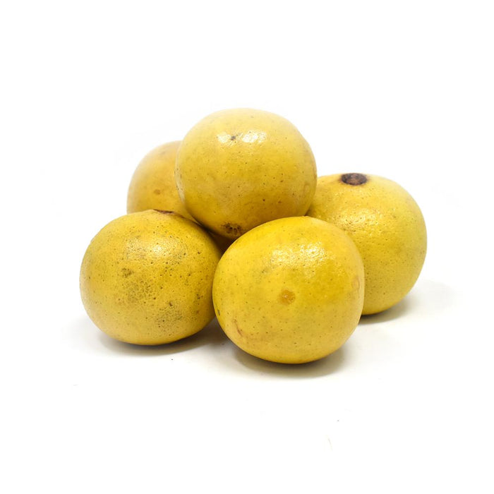 Artificial Decorative High Gloss Bellani Realistic Faux Fruit, 6-Piece, Lemon