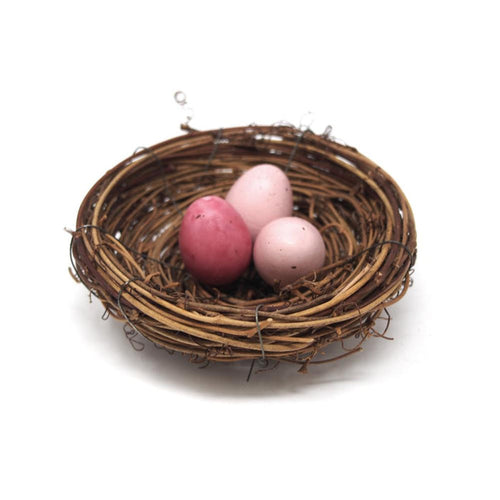 Artificial Decorative Loose Eggs, 1-Inch, 12-Count, Pink