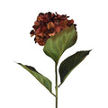 Artificial Hydrangea Flowers Spray, 26-Inch, Crimson