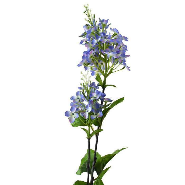 Artificial Lilac Spray, Blue, 29-Inch