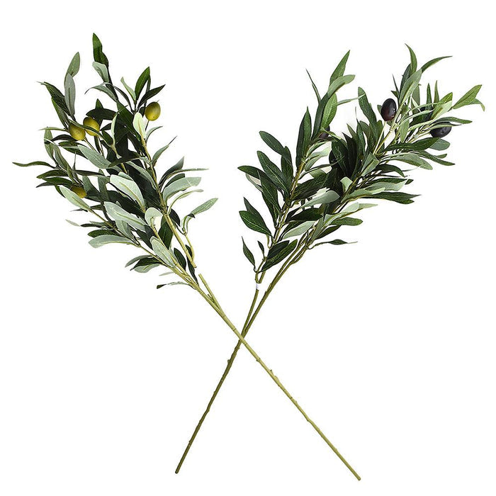 Artificial Olive Spray, 28-Inch