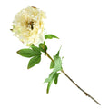 Artificial Peony Spray, Ivory, 21-Inch