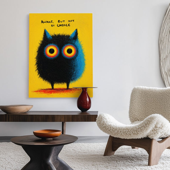 Awake But Not By Choice Canvas — Canvas Vertical #02