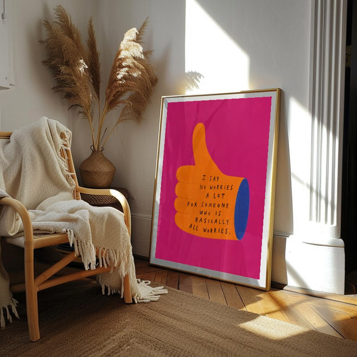 Basically All Worries — Art Print Vertical #02