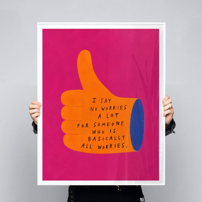 Basically All Worries — Art Print Vertical #03