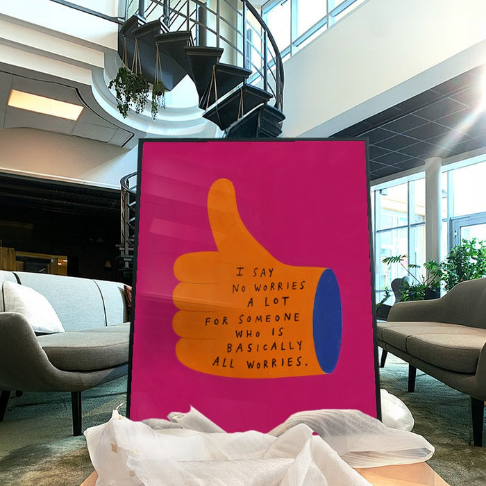 Basically All Worries — Art Print Vertical #04