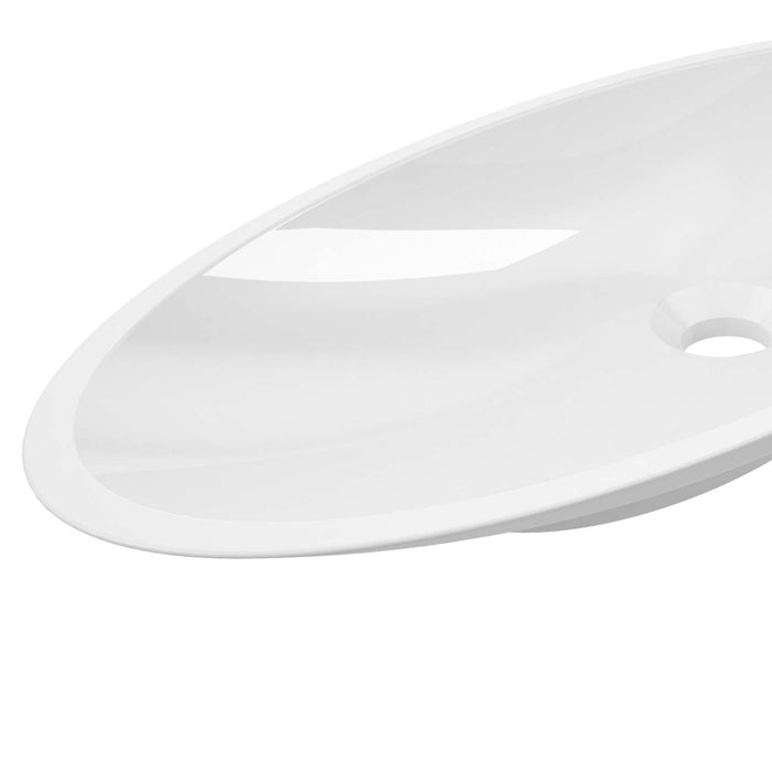 White ceramic platter on a white background