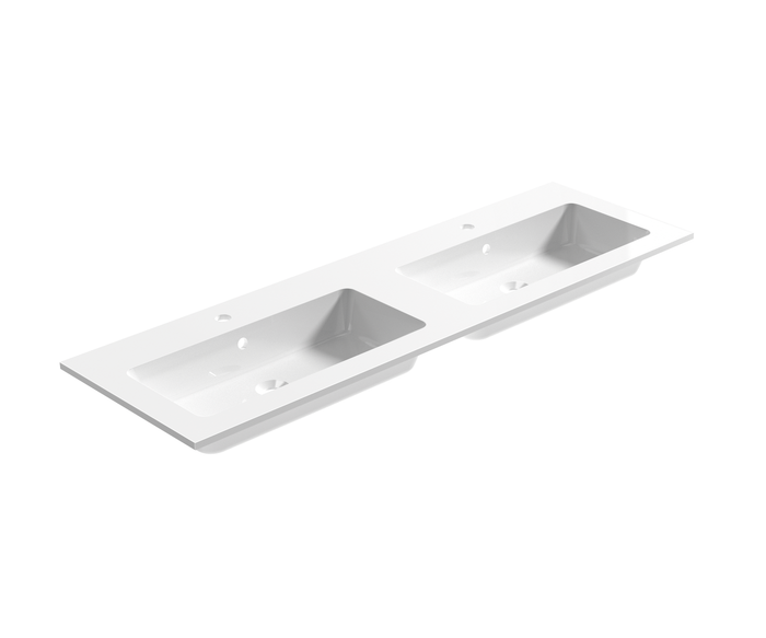 55" / White Gloss / Double