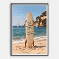 Be A Surfboard — Art Print Vertical #01