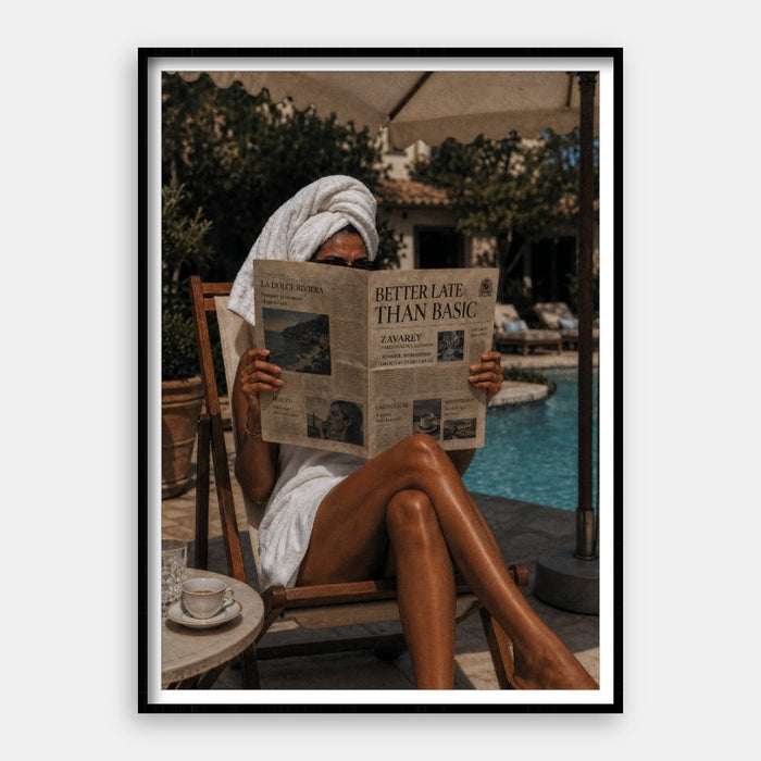 Better Late Than Basic — Art Print Vertical #01