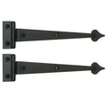 Offset Black Strap Hinges - paxton hardware ltd