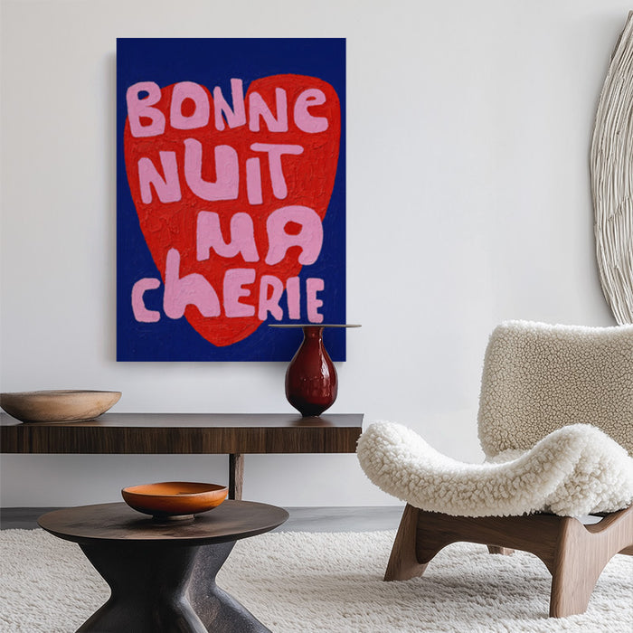 Bonne Nuit Ma Cheire Canvas