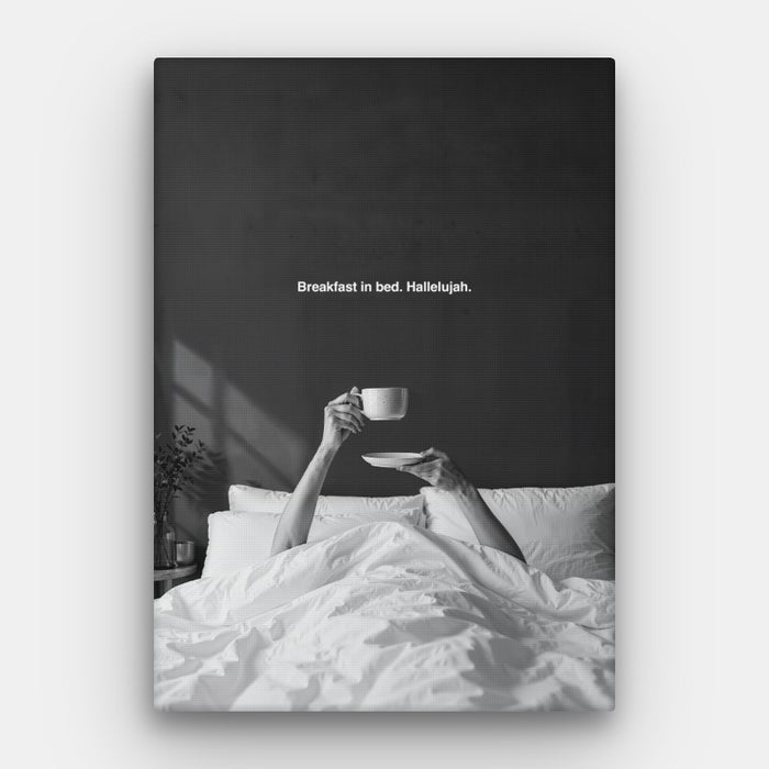 Breakfast Hallelujah Canvas — Canvas Vertical #01