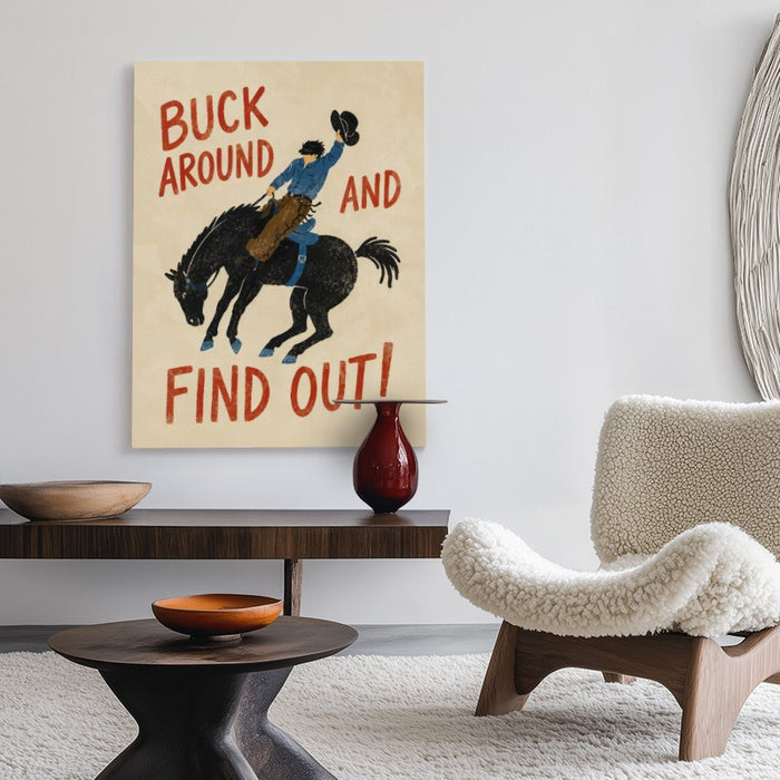 Buck Around Canvas — Canvas Vertical #02