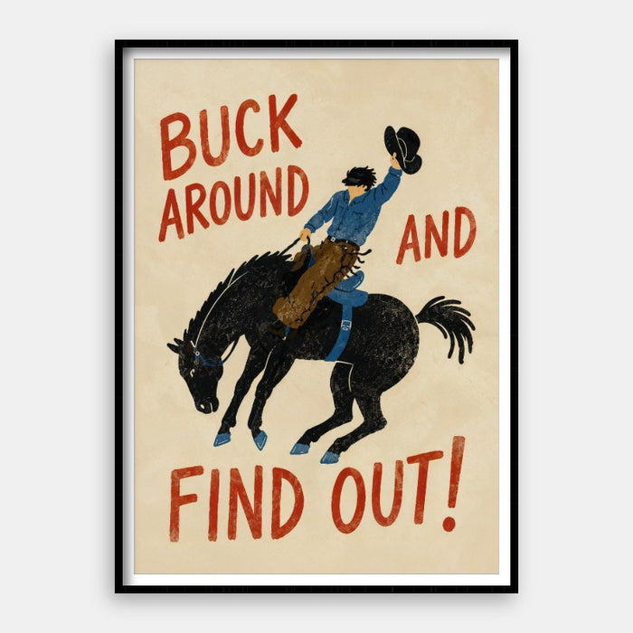 Buck Around — Art Print Vertical #01