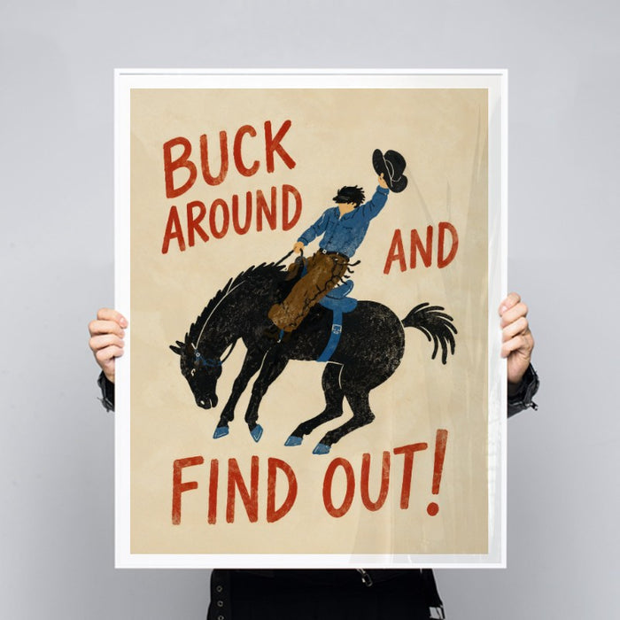 Buck Around — Art Print Vertical #03