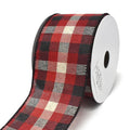 Buffalo Plaid Style Wired Ribbon, 2-1/2-Inch, 10-Yard