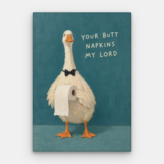 Butt Napkins Canvas — Canvas Vertical #01