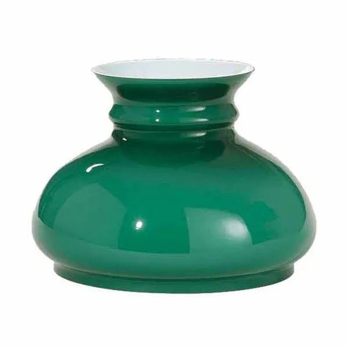 Green Cased Glass 7" Student Shade, Paxton Hardware