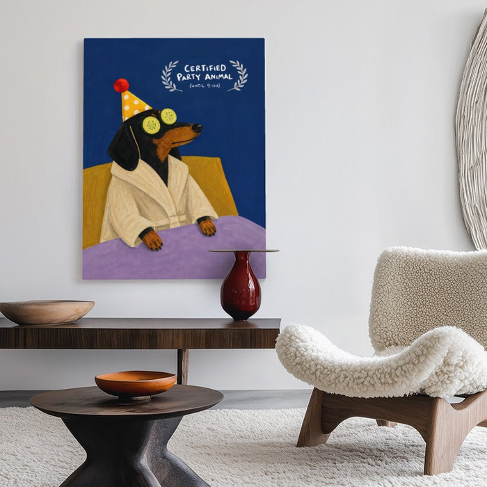 Certified Party Animal Canvas — Canvas Vertical #02