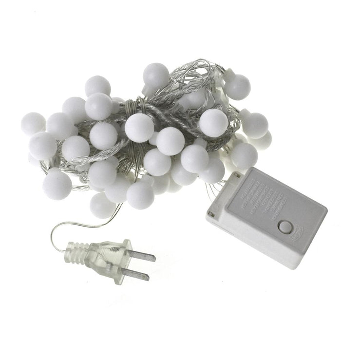 Christmas String Fairy Light Bulbs, 50 LED, 16 Feet, White