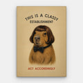 Classy Establishment Canvas — Canvas Vertical #01