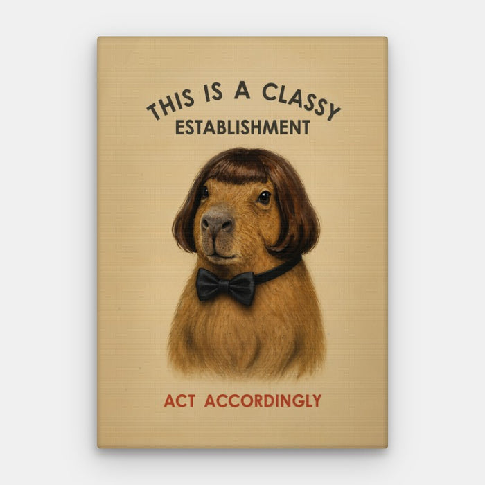 Classy Establishment Canvas — Canvas Vertical #01