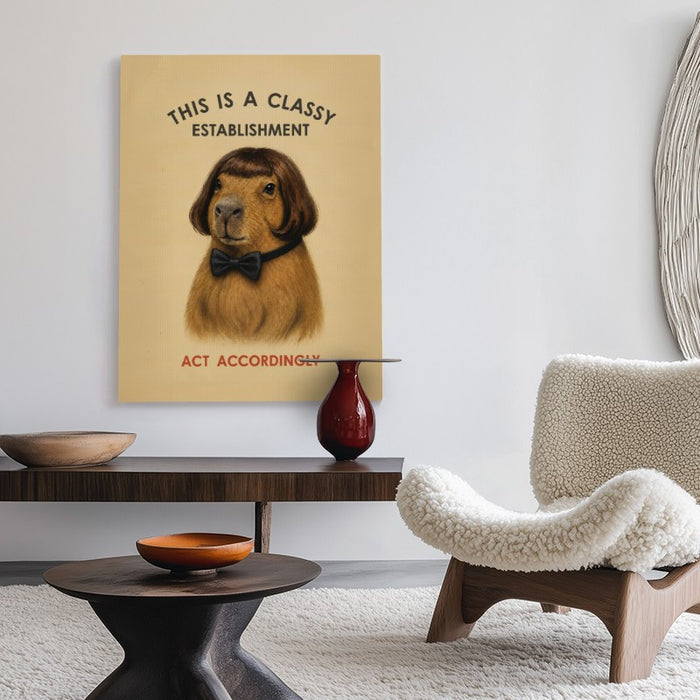 Classy Establishment Canvas — Canvas Vertical #02