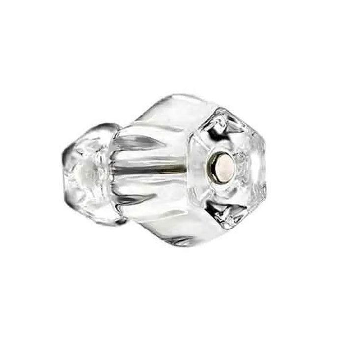 Clear Glass Knobs, Hex-Standard - Paxton Hardware ltd