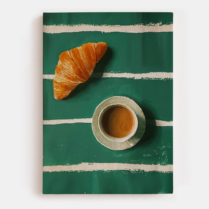 Coffee And Croissant Canvas