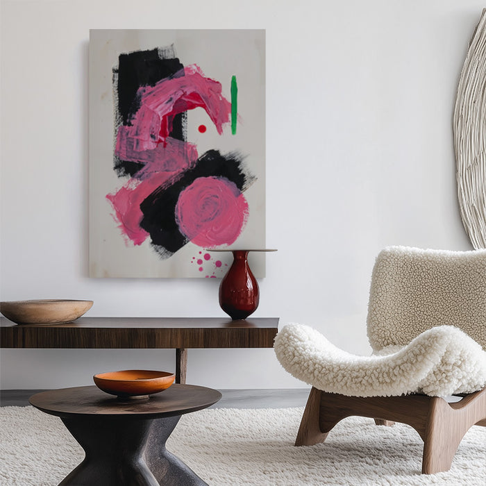 Color Breaks Through Canvas